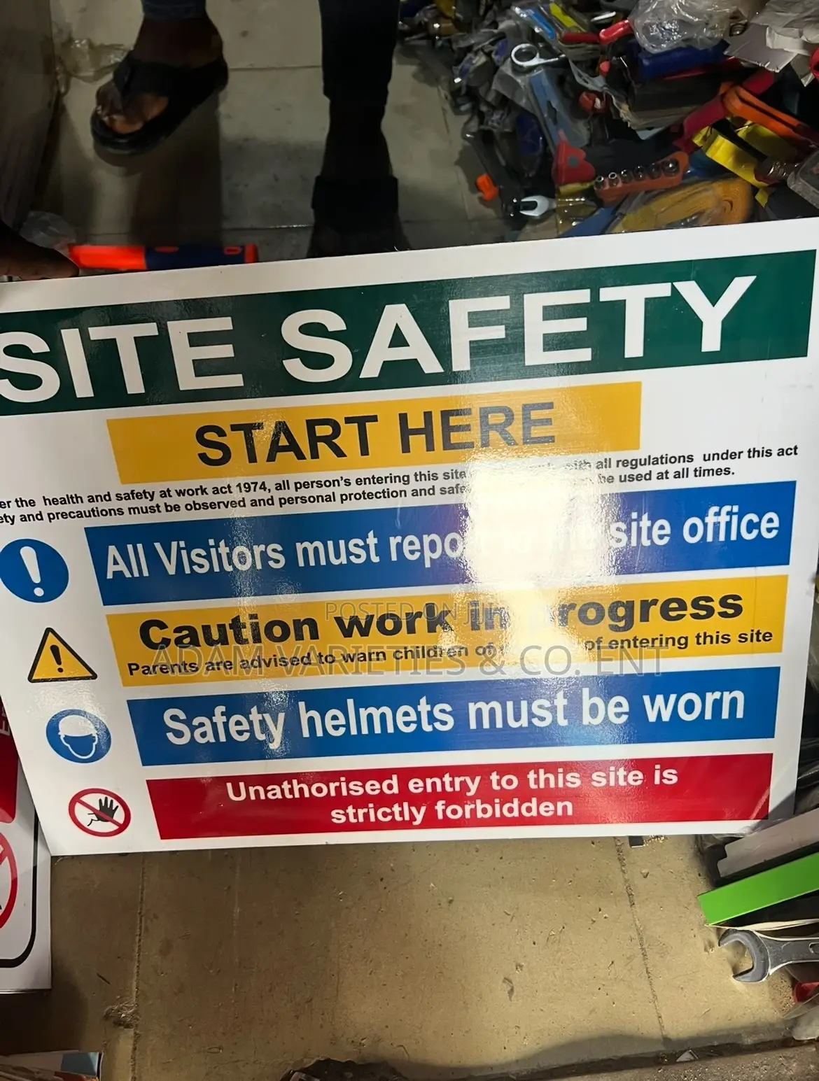 Site Safety Sign Board