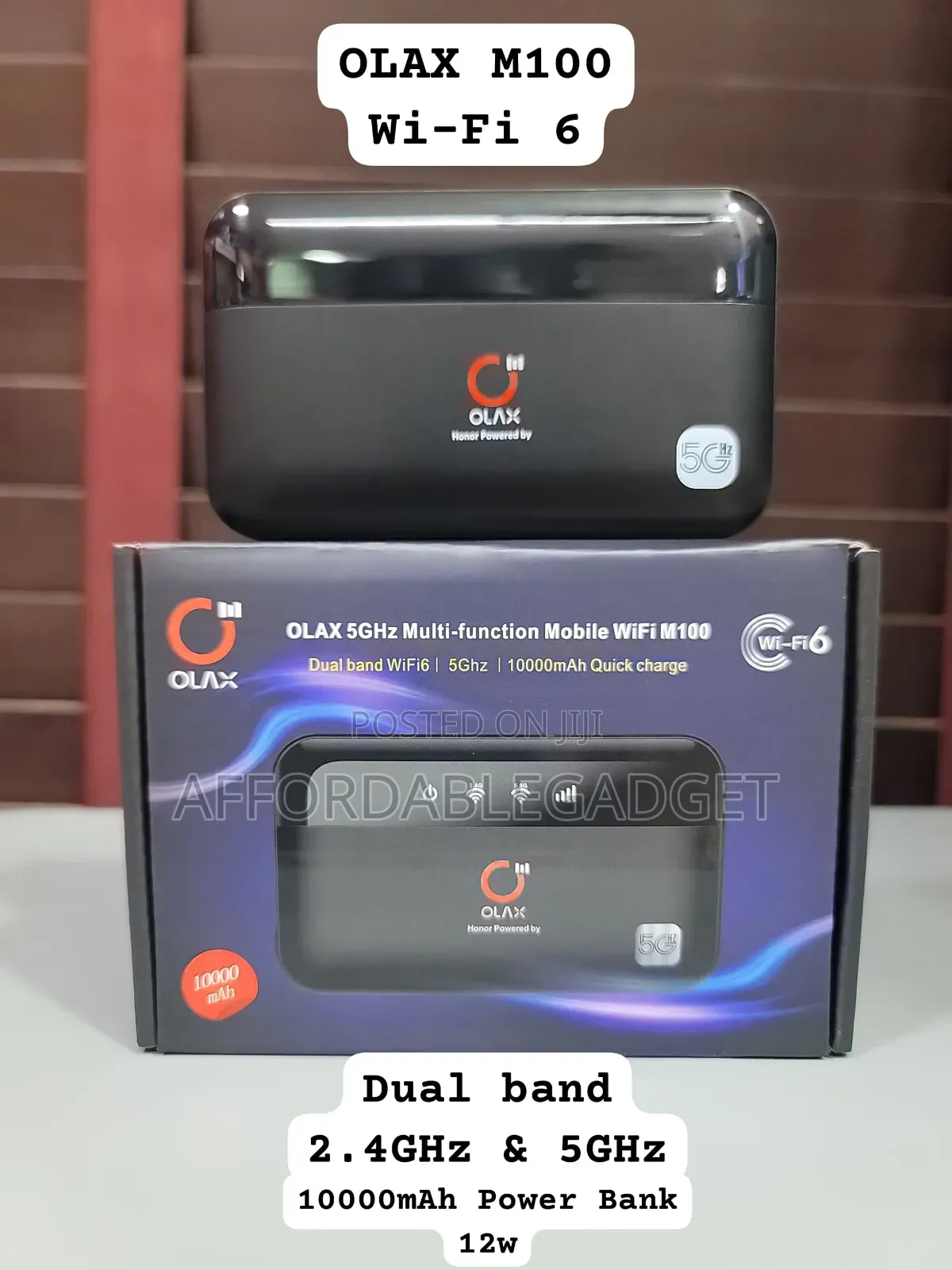 Olax Power Bank With Wifi 6 M100 5g 10000mah Battery