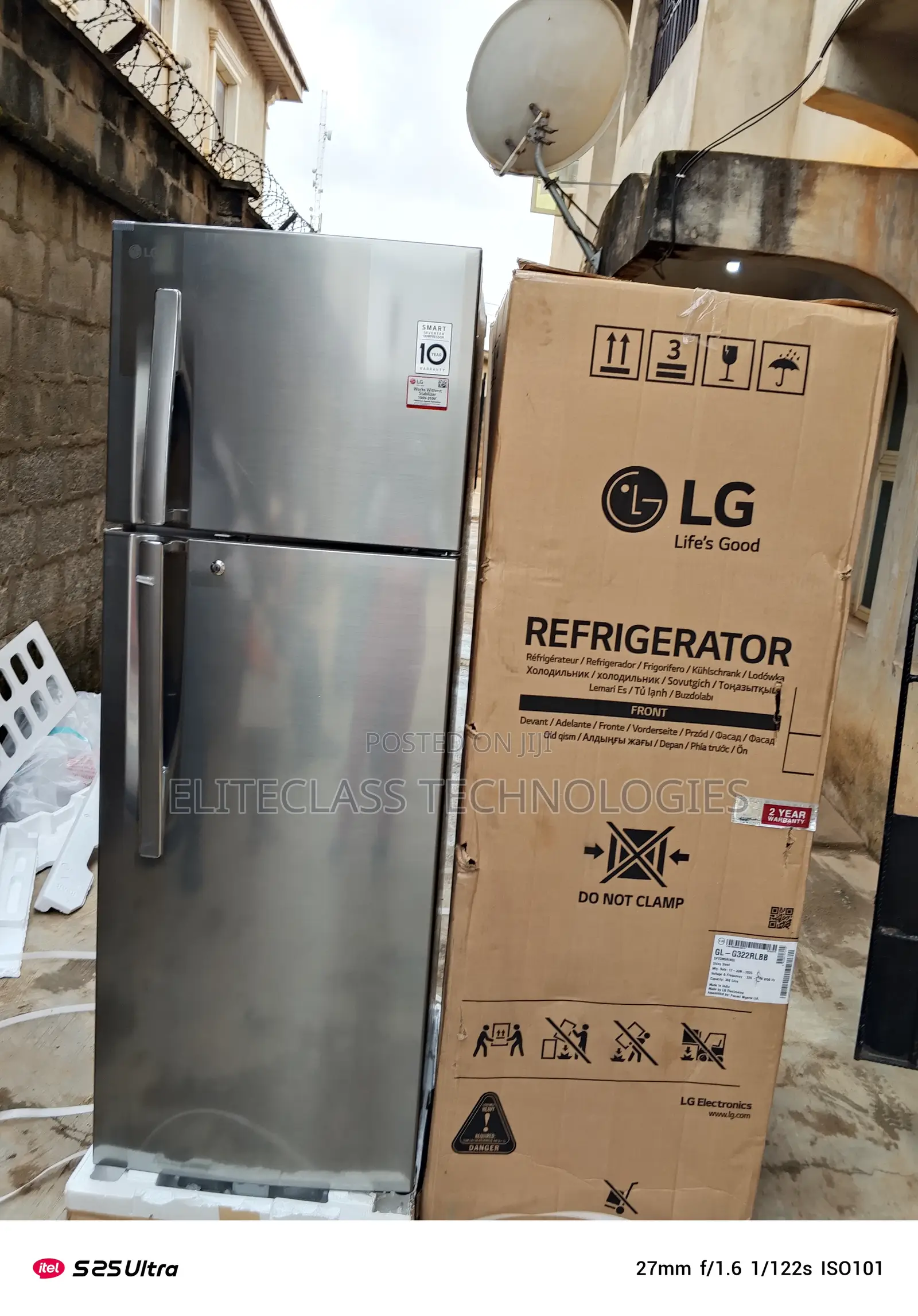 Designed for Lifestyle Lg 308l Double Door Refrigerator (Ref 322rlbn)