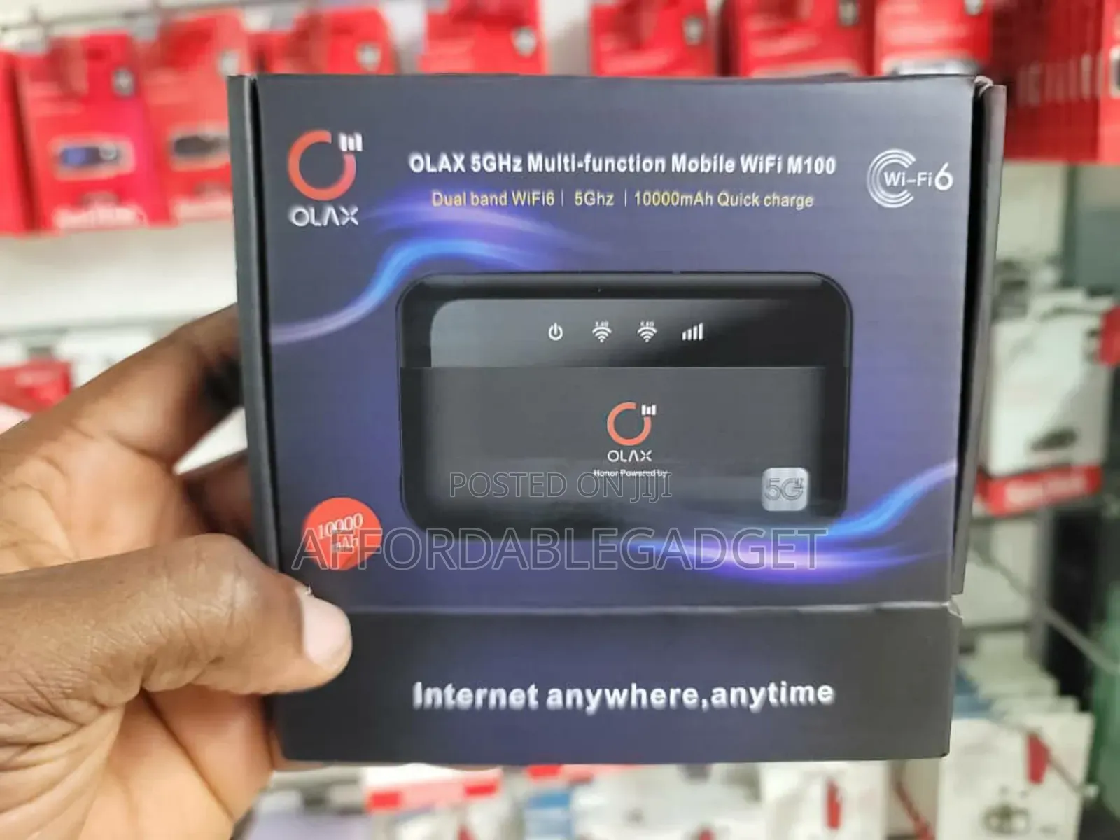 Olax Power Bank With Wifi 6 M100 5g 10000mah Battery