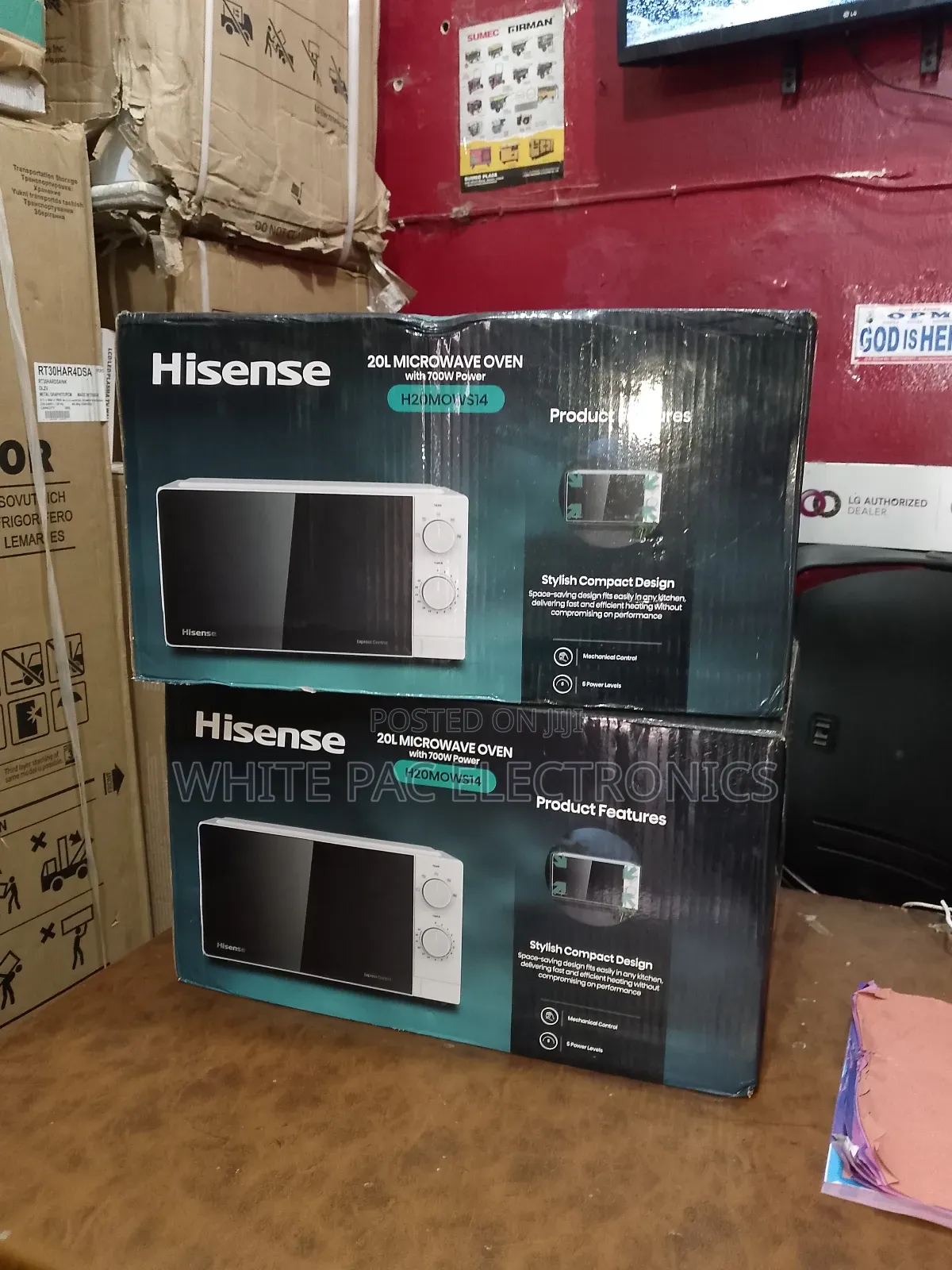 Brand New Hisense Microwave 20 Litre ( White ) H20mows14 > 1 Yrs