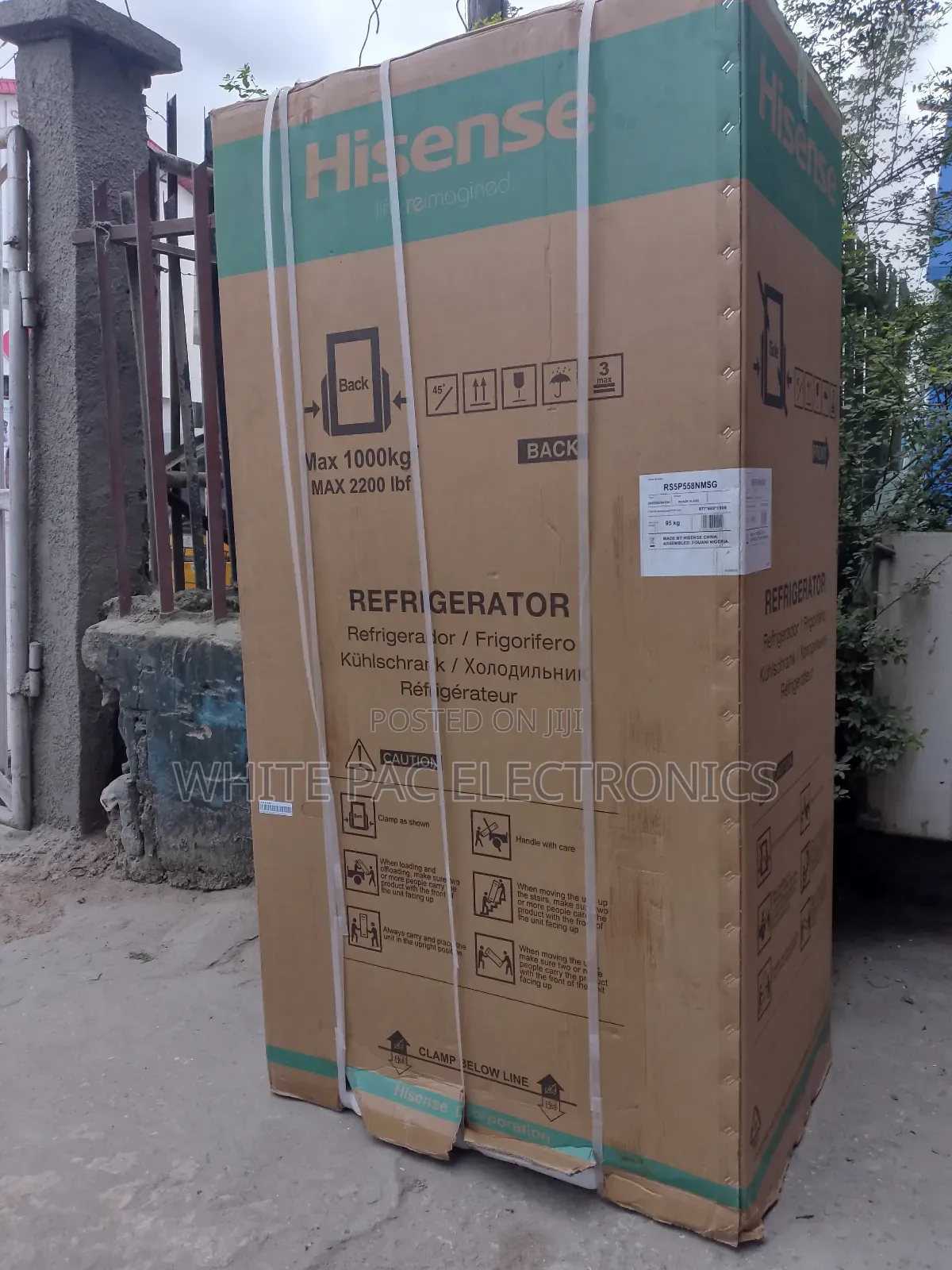 Original>Hisense Inverter 529 Litre Said By Said Fridge With Dispenser