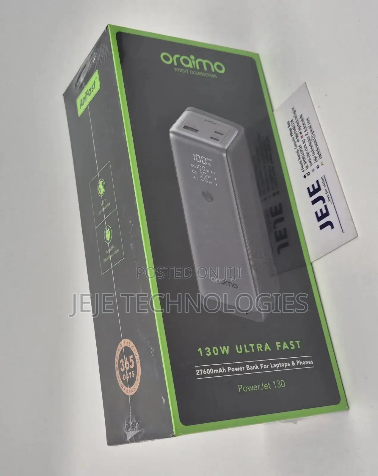 Oraimo 130w Ultra Fast Power Bank
