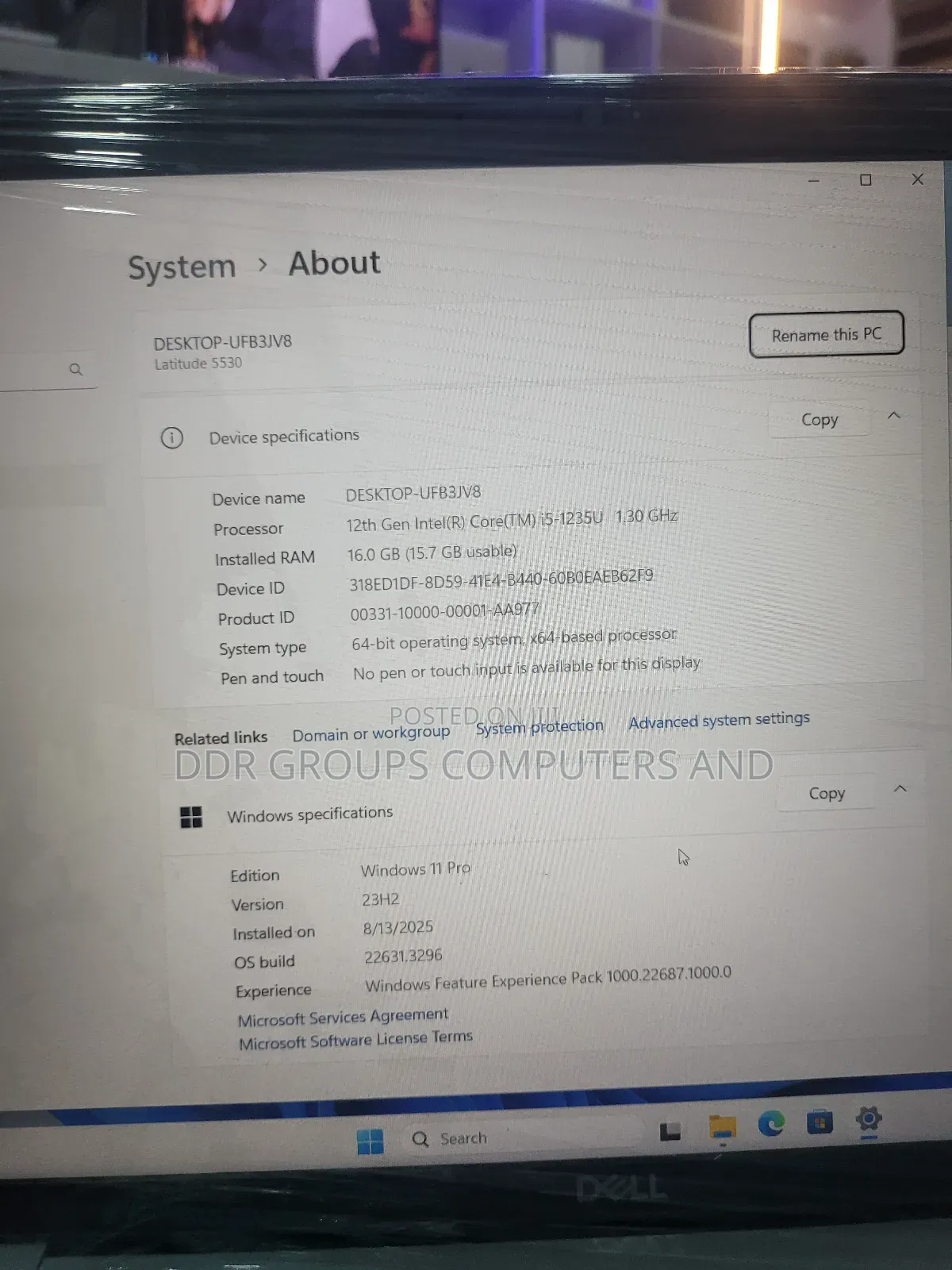 Laptop Dell Latitude 5530 16GB Intel Core I5 SSD 512GB