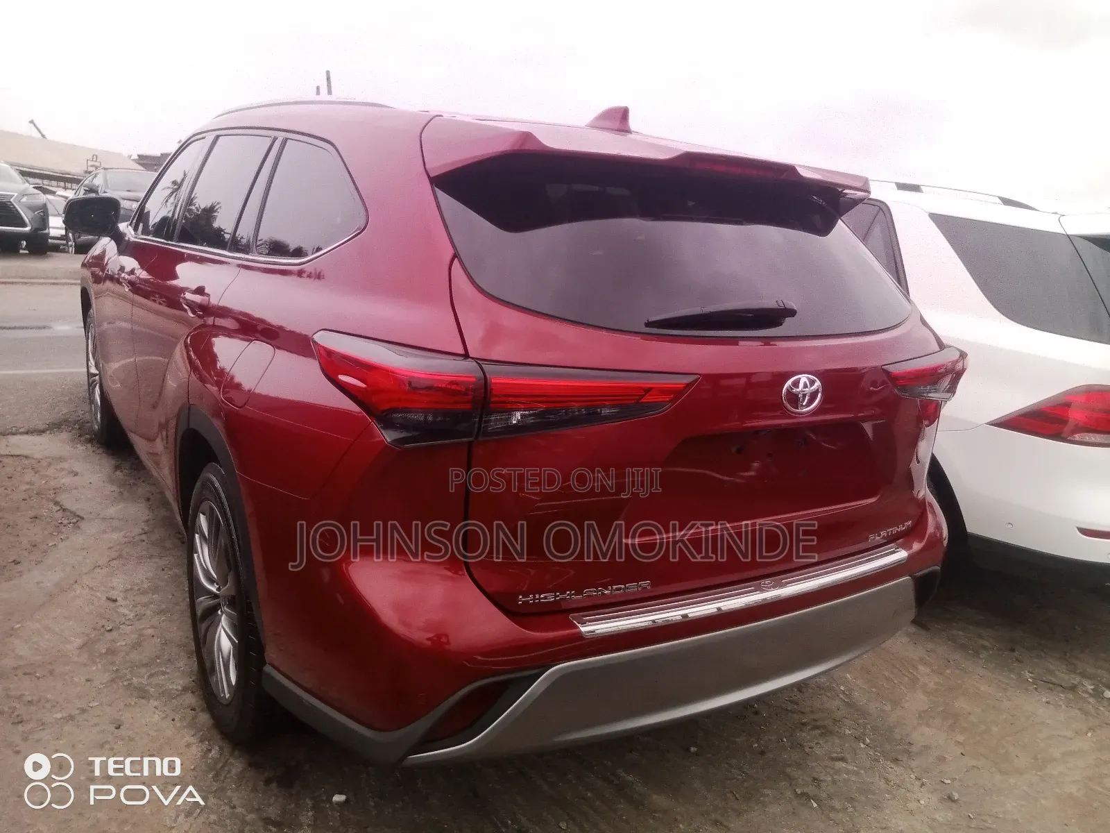 Toyota Highlander Platinum AWD 2020 Maroon