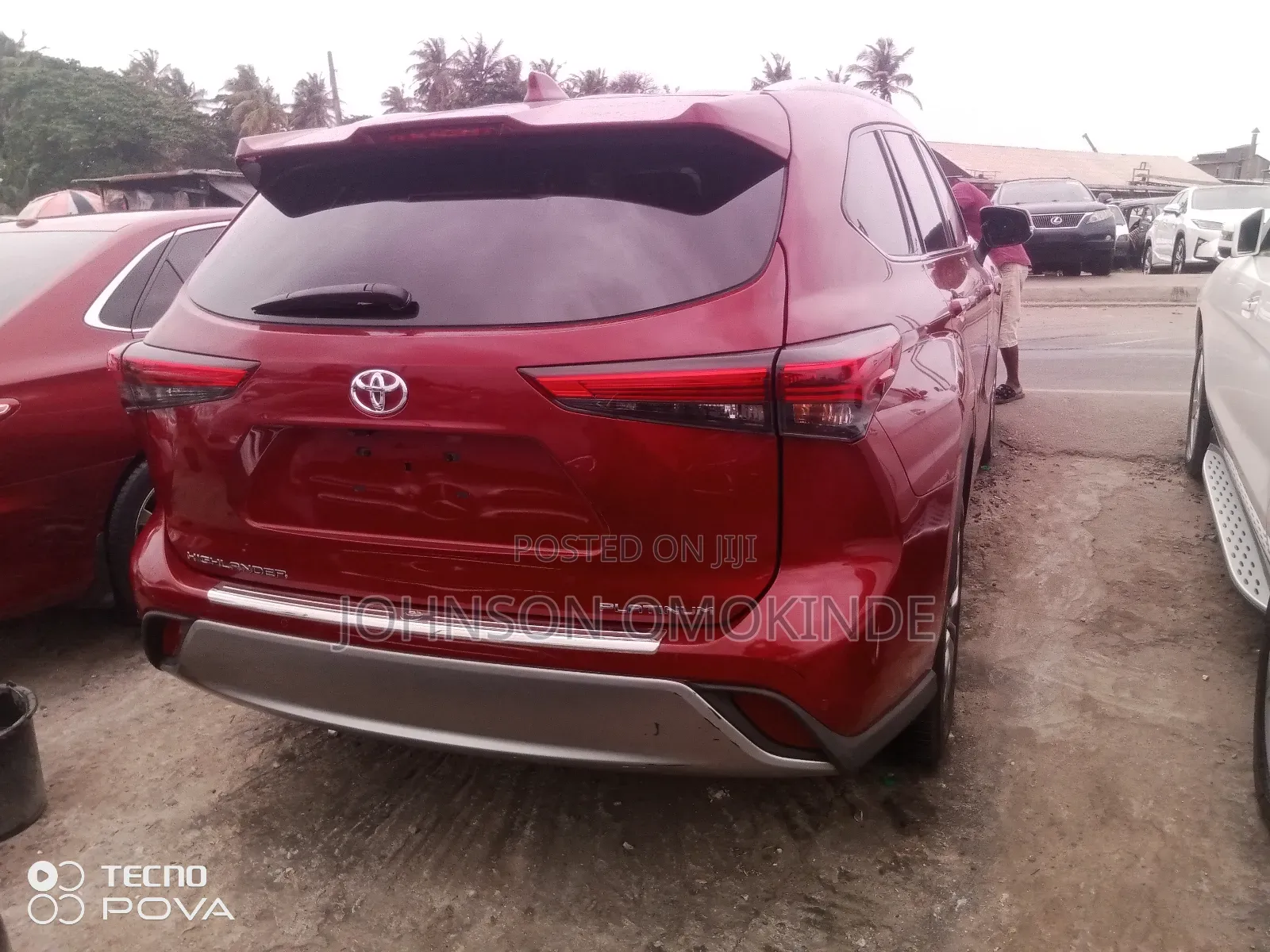 Toyota Highlander Platinum AWD 2020 Maroon