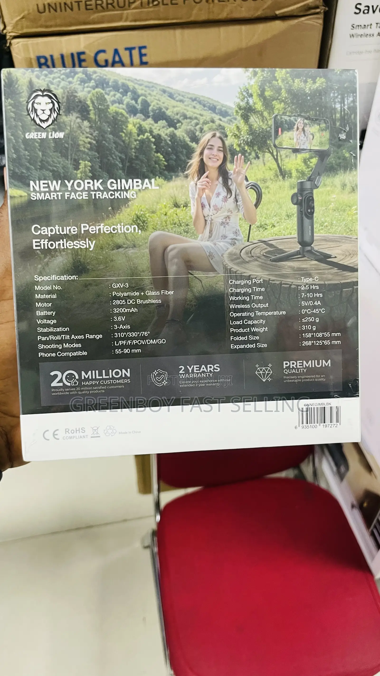 Green Lion New York Gimbal Smart Face Tracking
