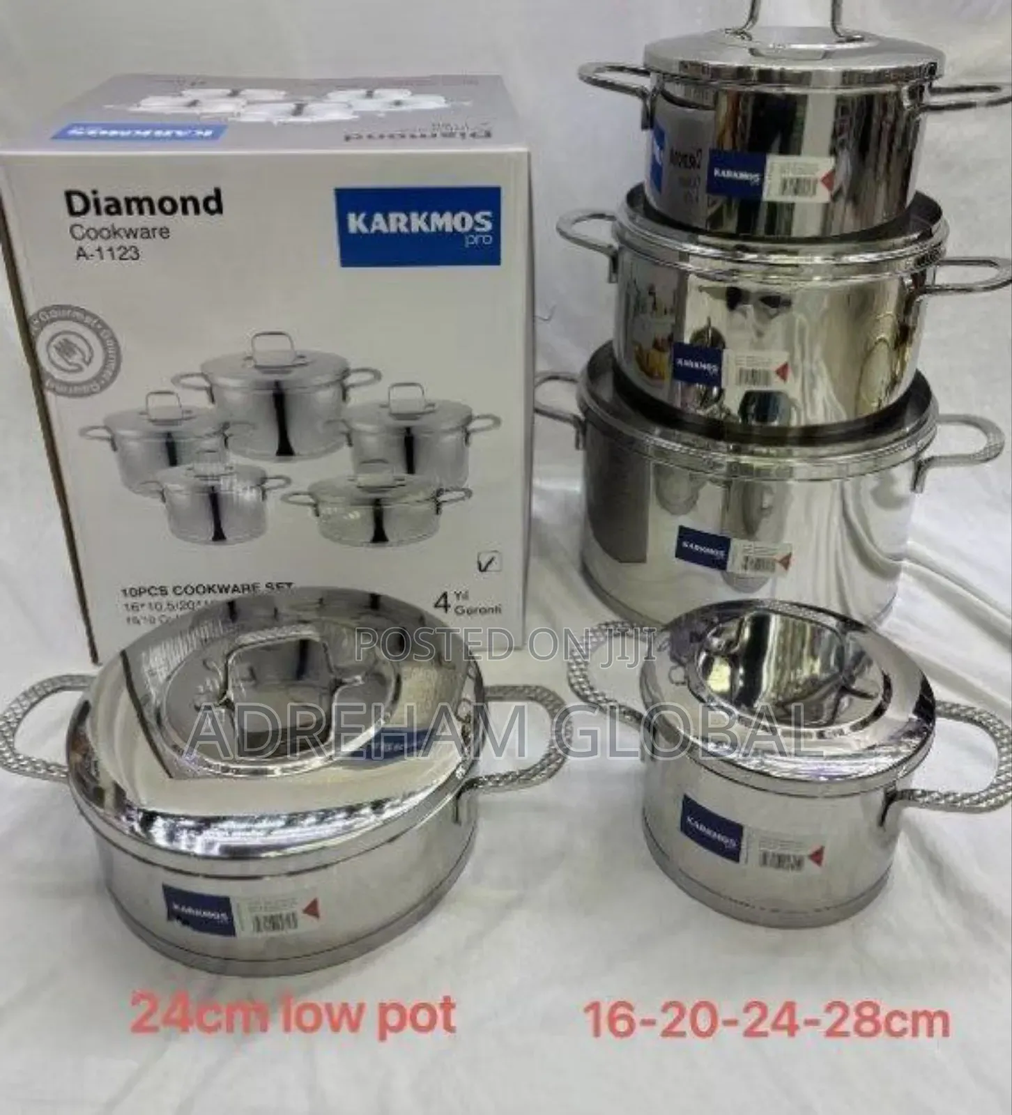 Korkmaz Turkish 10pcs Stainless Pot