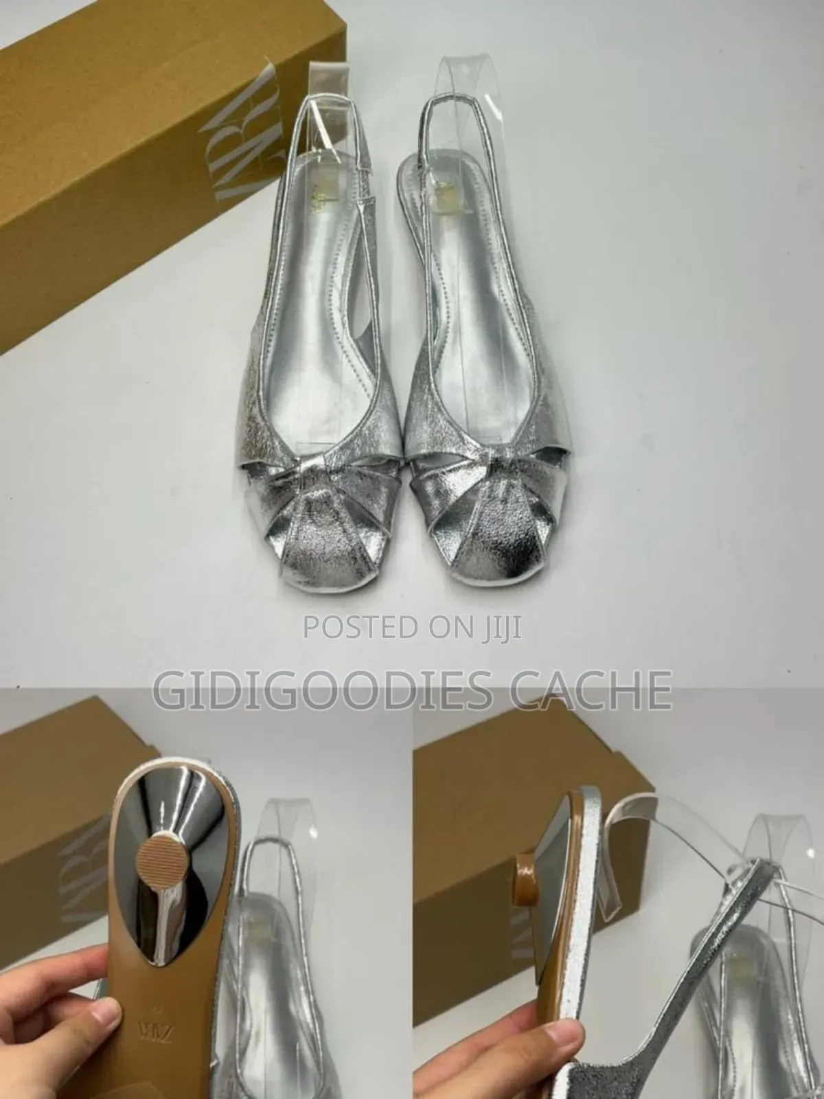 Zara Low Heel Closed-Toe Sandals