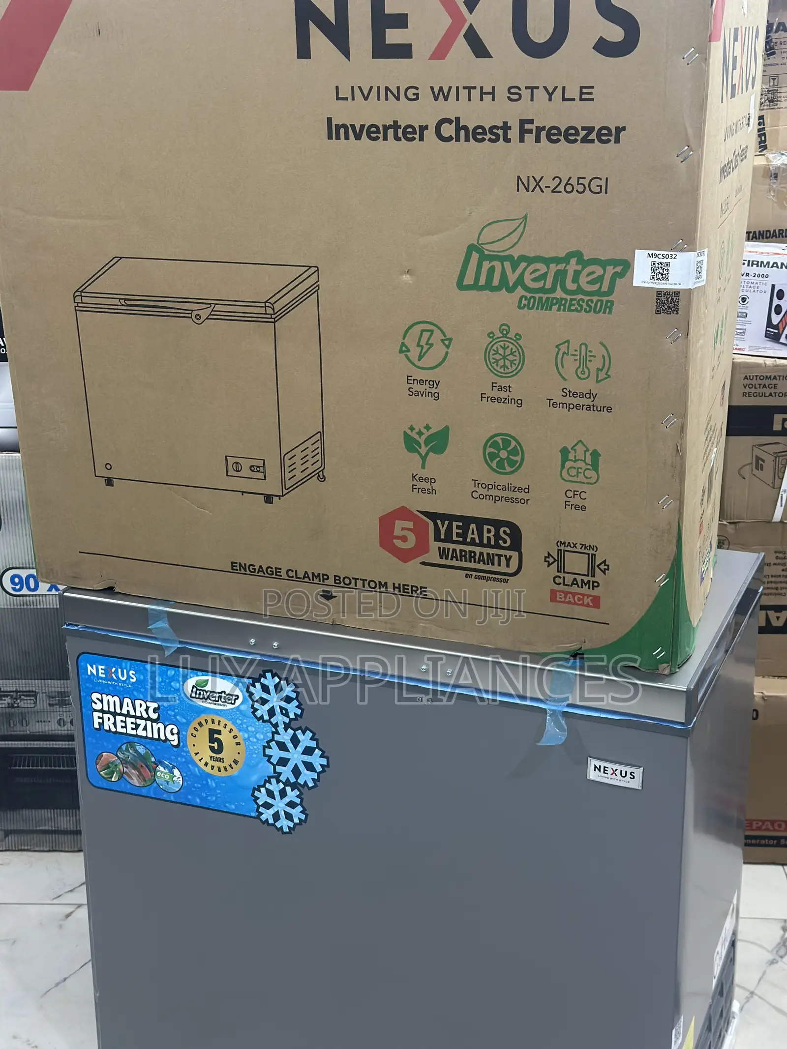 Nexus 200l Family Use Chest Freezer Features An Easy To Clean