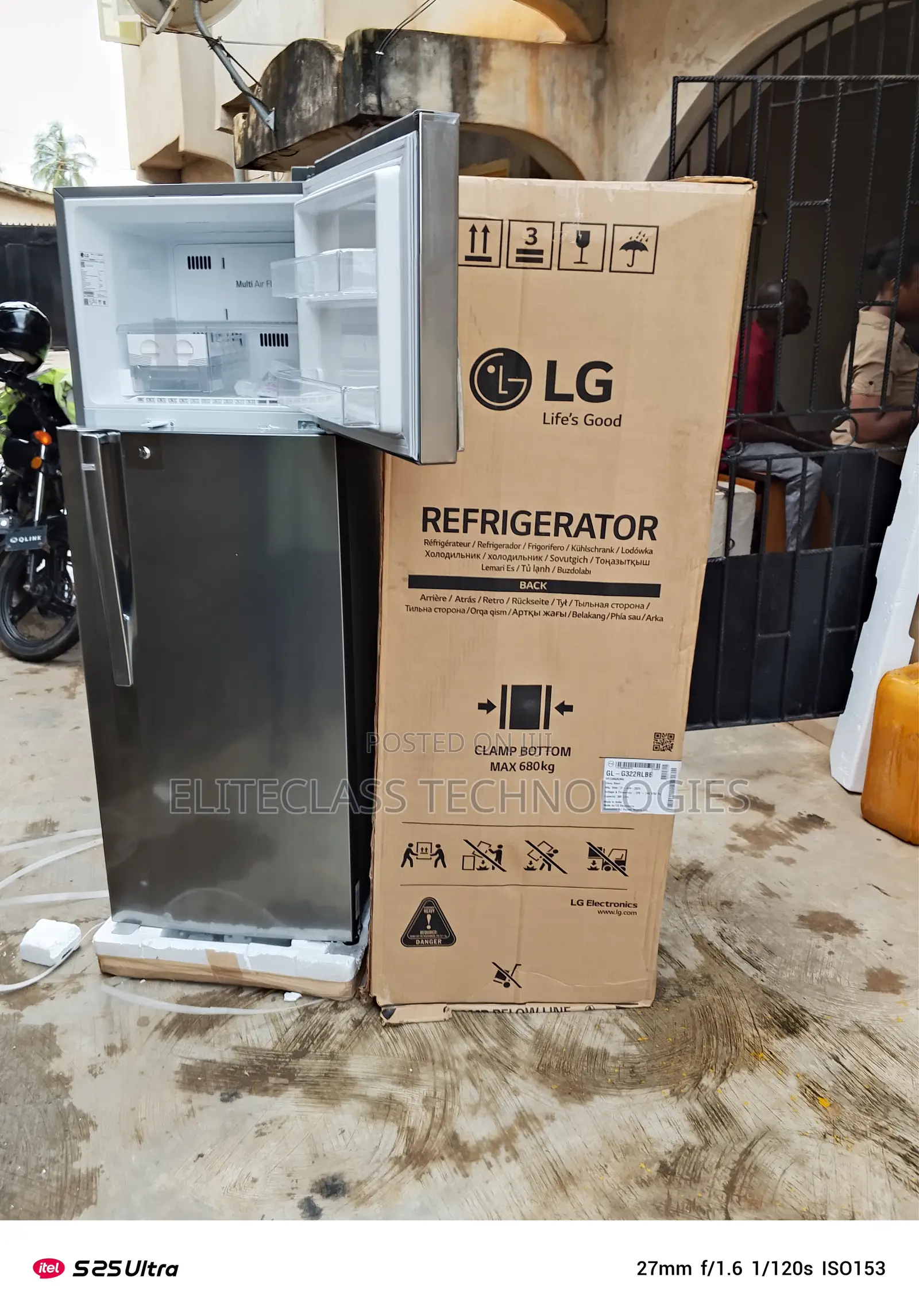 Reliable Lg 308 Liters Double Door Refrigerator(Ref322rlbn)