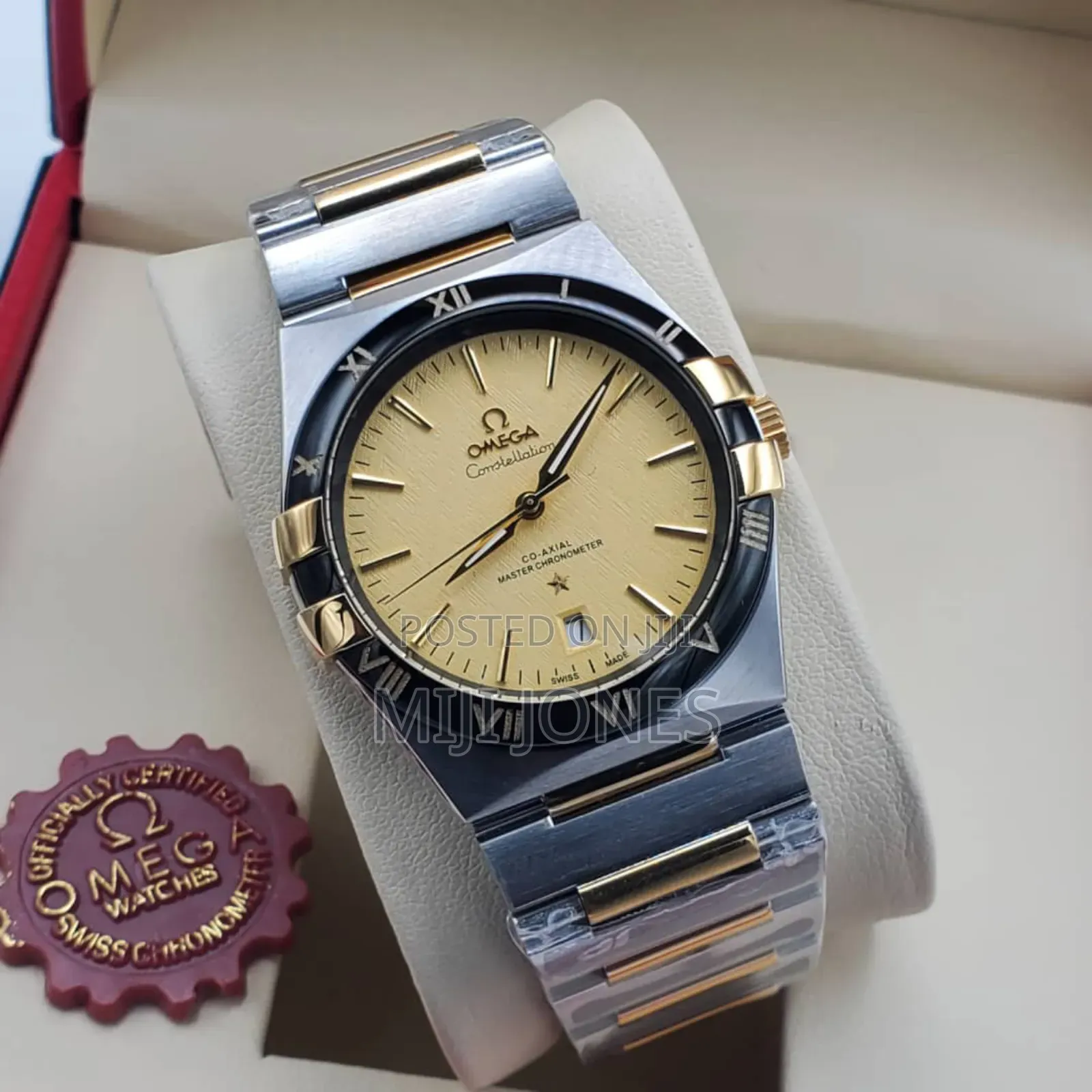 Omega Constellation- Chain Strap, Automatic System, Transparent Case