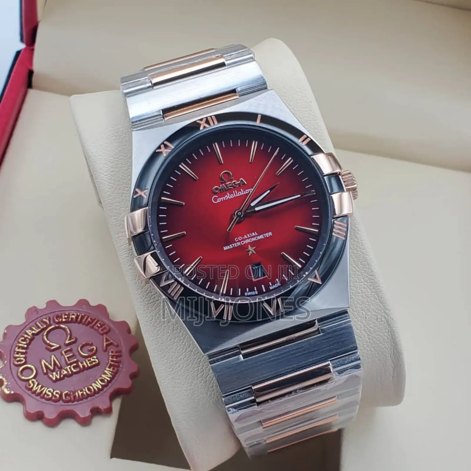Omega Constellation- Chain Strap, Automatic System, Transparent Case