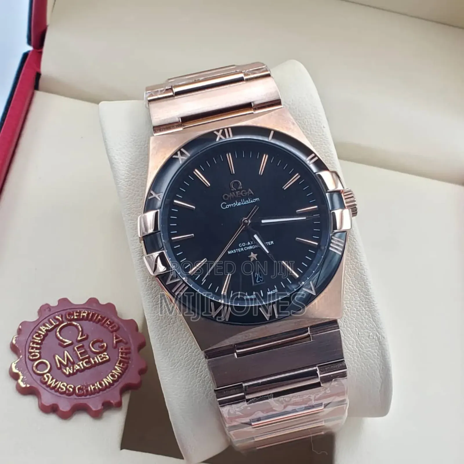 Omega Constellation- Chain Strap, Automatic System, Transparent Case