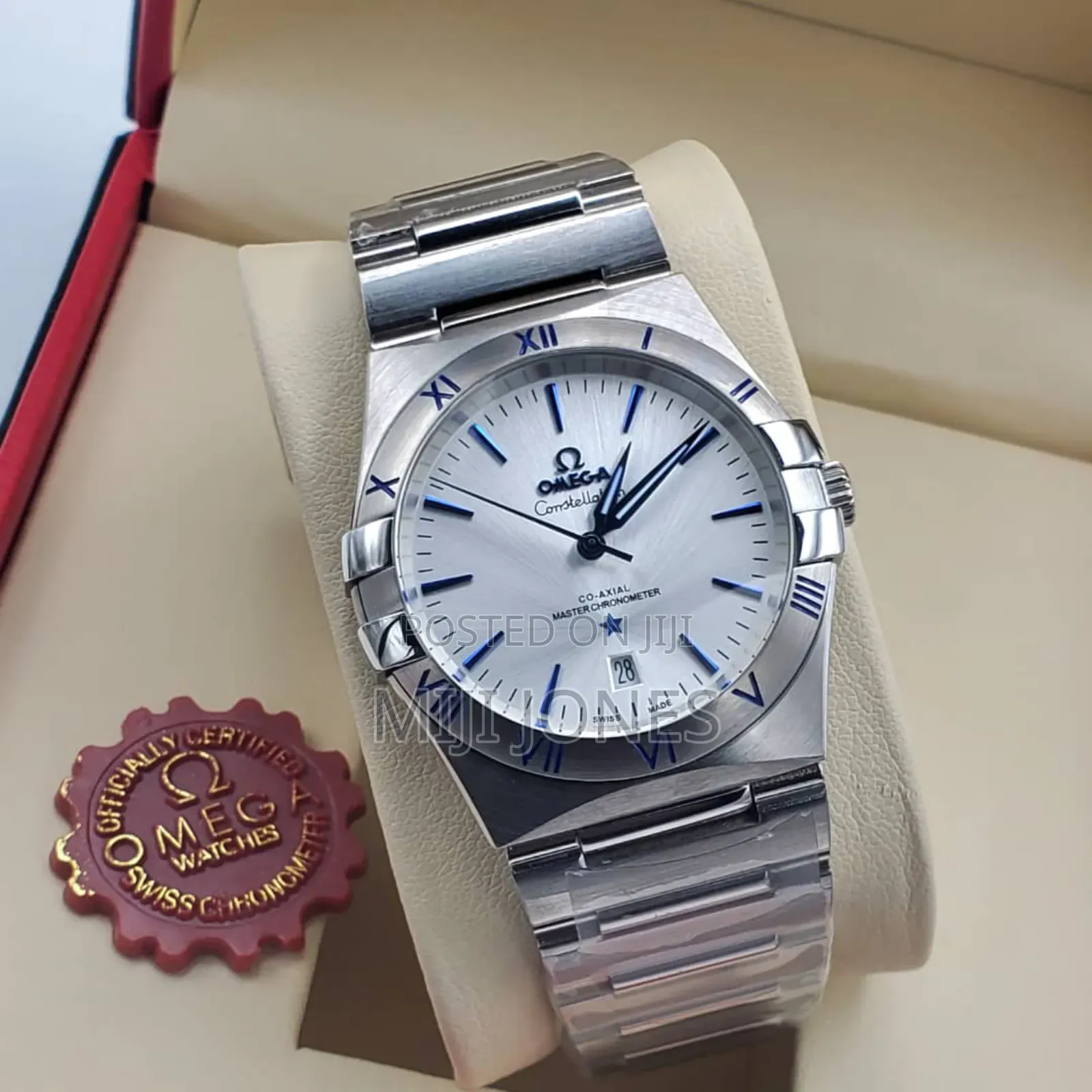 Omega Constellation- Chain Strap, Automatic System, Transparent Case