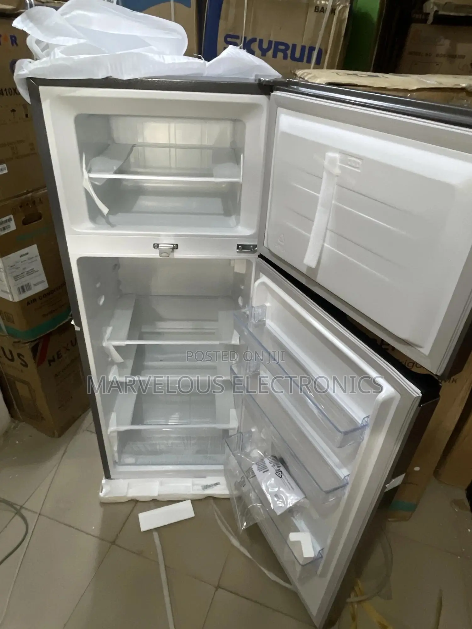 Brand New Hisense Doble Door Ref-205 Refrigerator Full Copper Coil