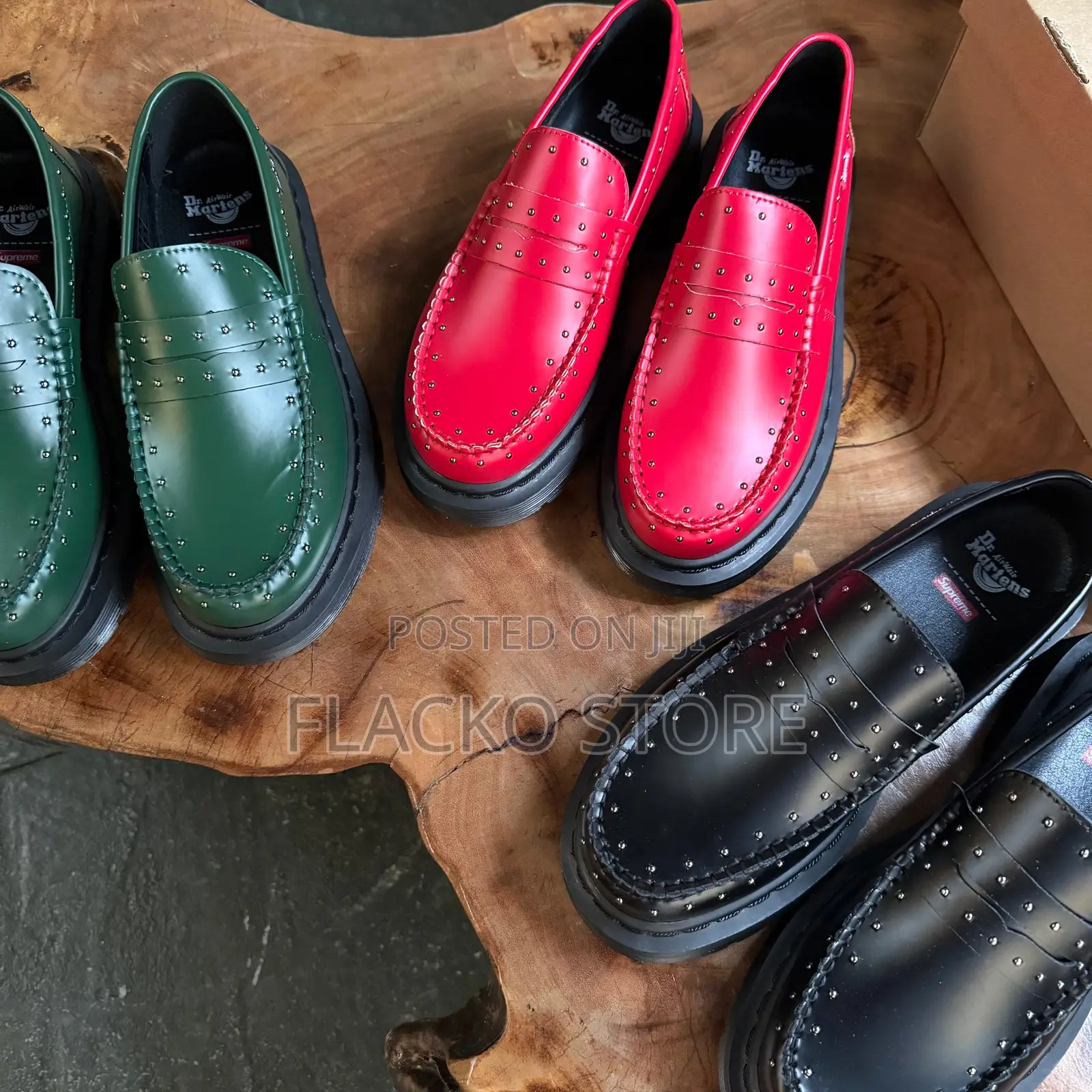 Original Supreme Ss25 X Dr Martens Penton Studded Loafers Shoes