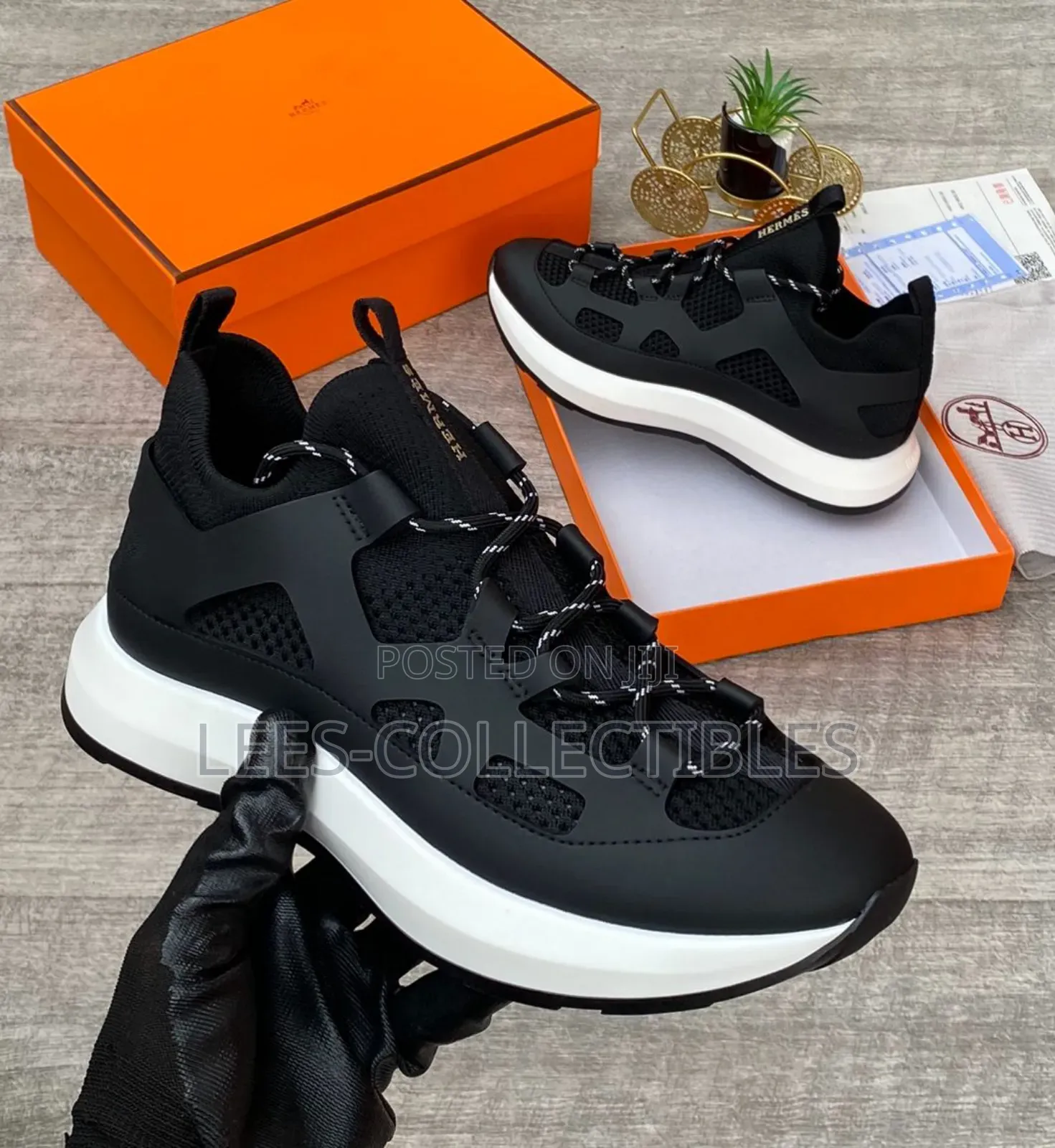 Original Hermes Paris Unisex Sneakers