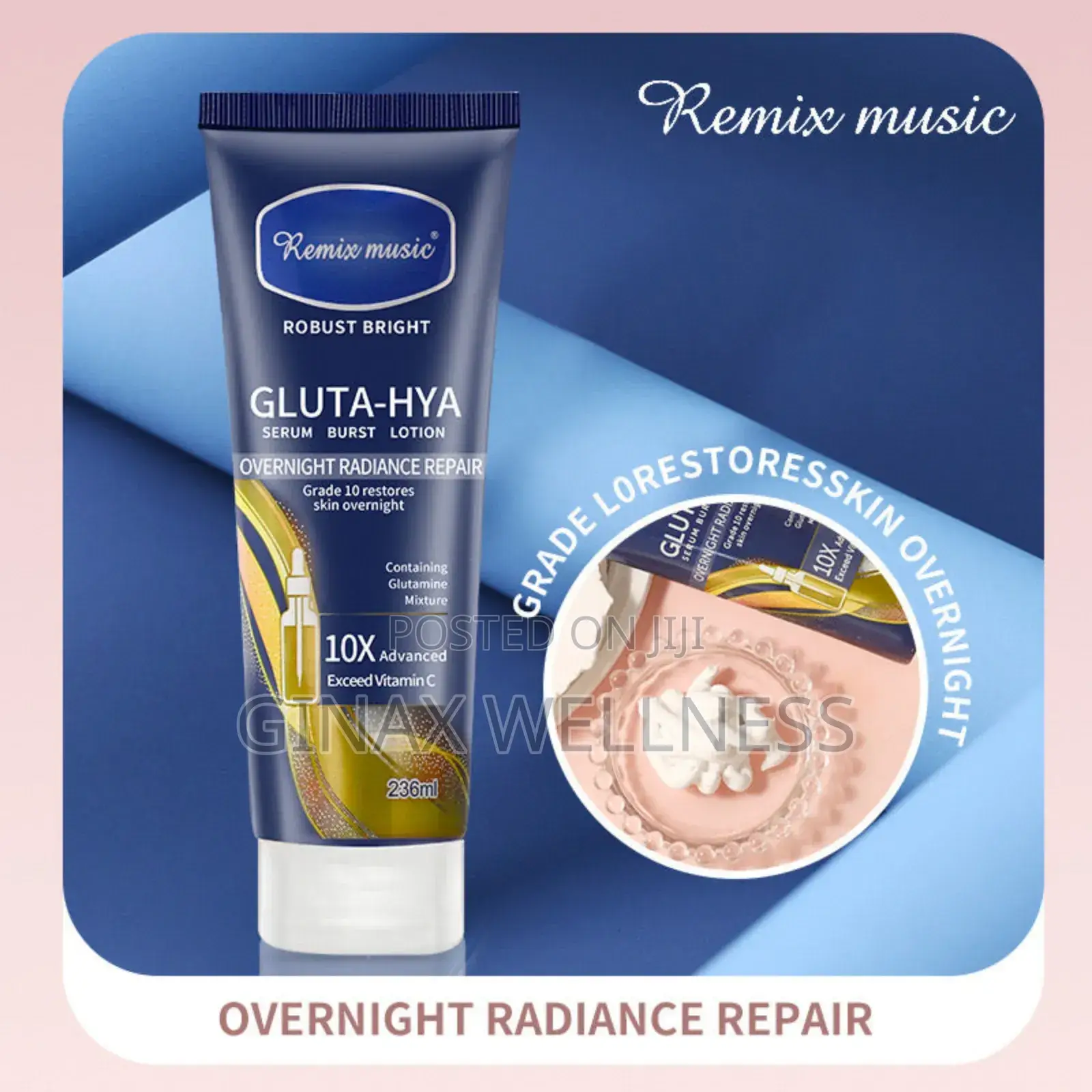 Remix Music Overnight Radiance Repair Body Lotion