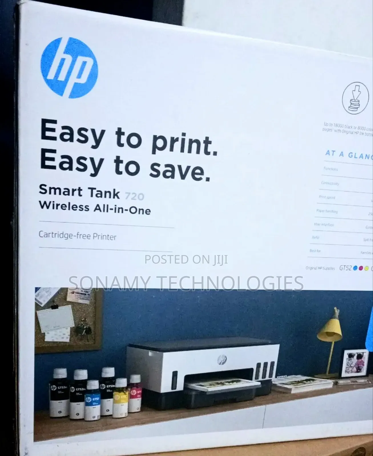 Hp Smart Tank 720 Wireless Color Printer