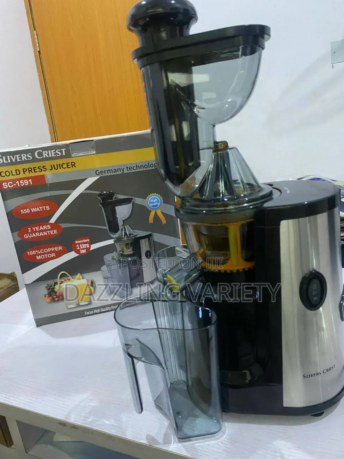 Slivers Criest 550w Slow Juicer | Cold Press Juice Extractor