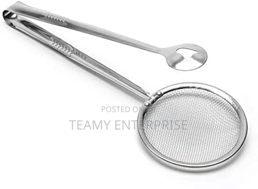 Stainless Steel Oil Frying Spoon With Strainer Filter and Picker