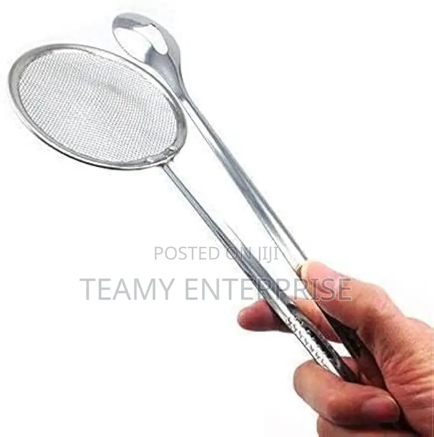 Stainless Steel Oil Frying Spoon With Strainer Filter and Picker