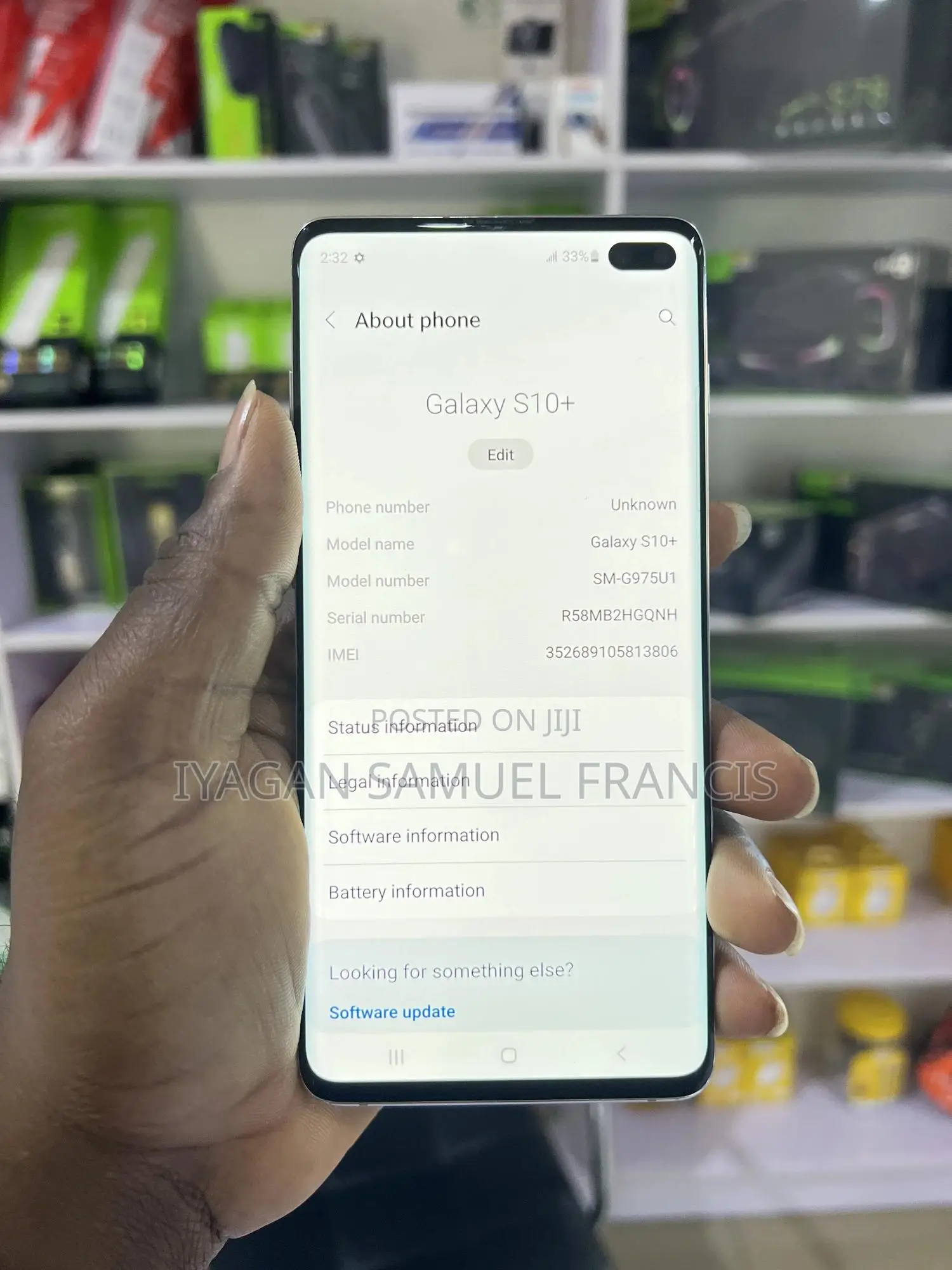 Samsung Galaxy S10 Plus 128 GB White