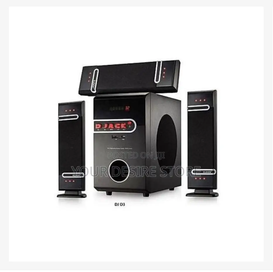 Djack Super Powerful Bluetooth Home Theatre System (D3l) - Black