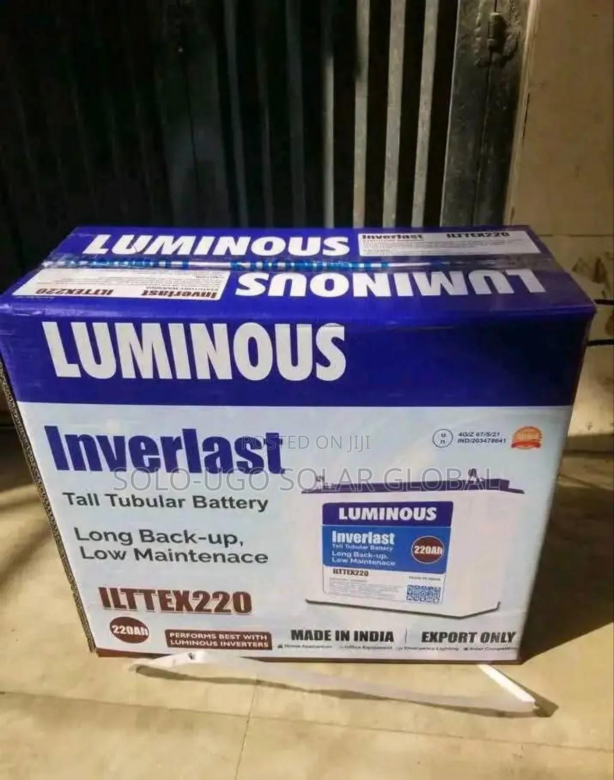 220ah Luminous Tubular Batteries