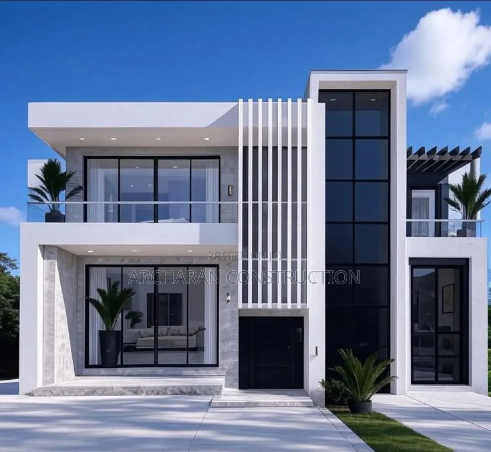 5/4 Bedroom Duplex Design and Constructed by Archaran