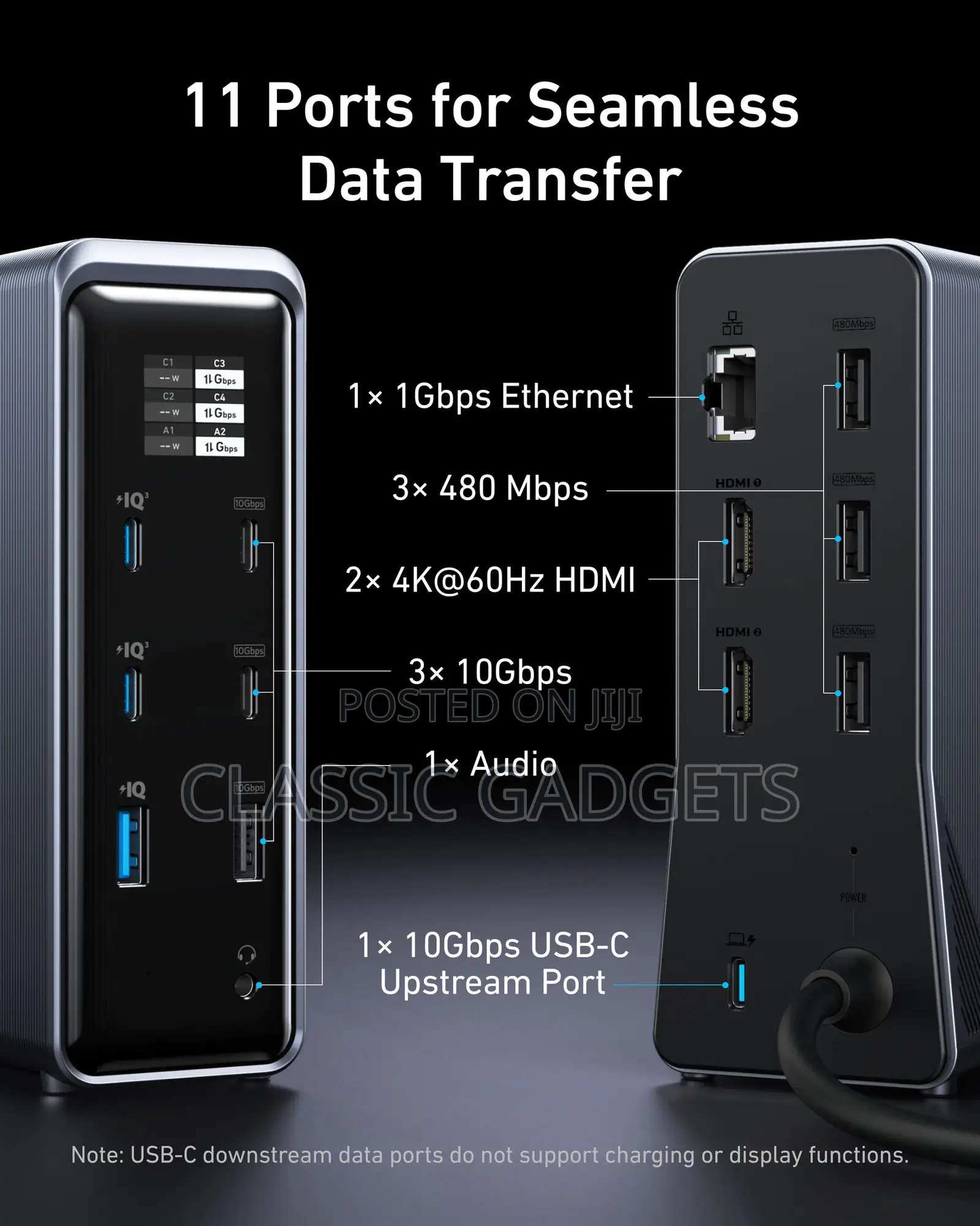 Anker Prime 14-in-1, Dual Display, 160w Charging Docking Station