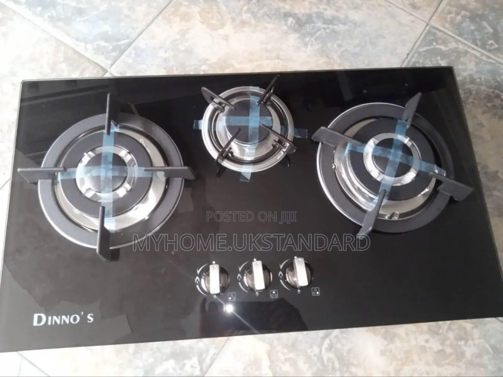 Dinno Glass Gas Cooker With 3 Burner