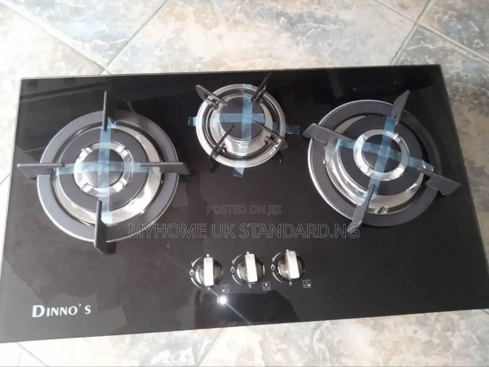 Dinno Glass Gas Cooker With 3 Burner