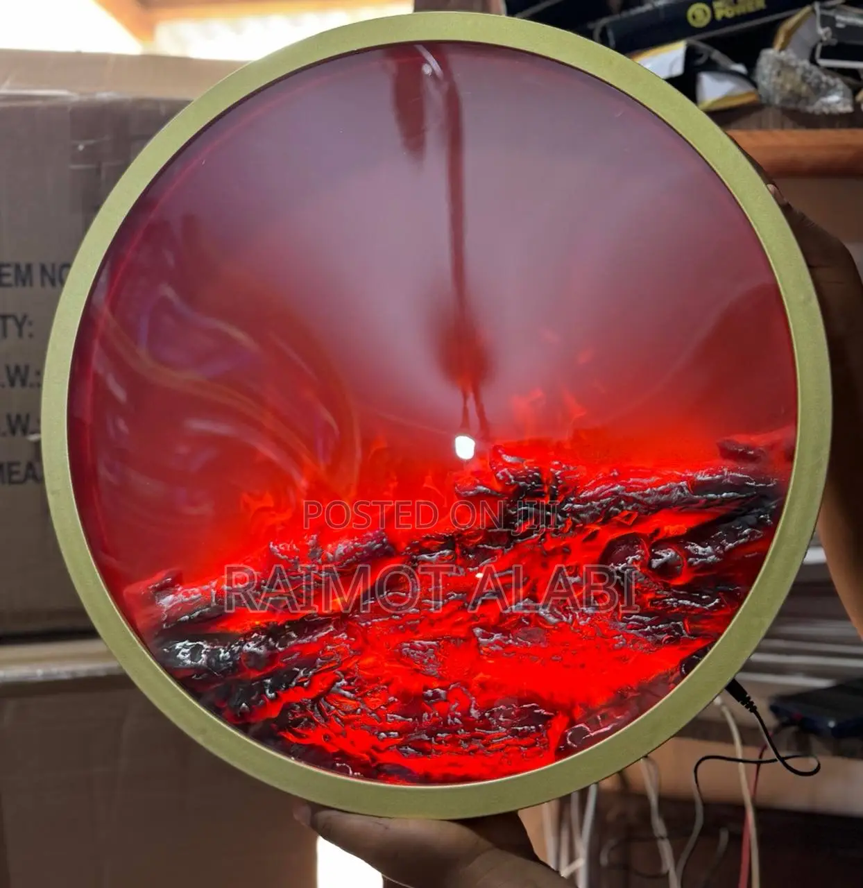 Round Fireplace Lantern