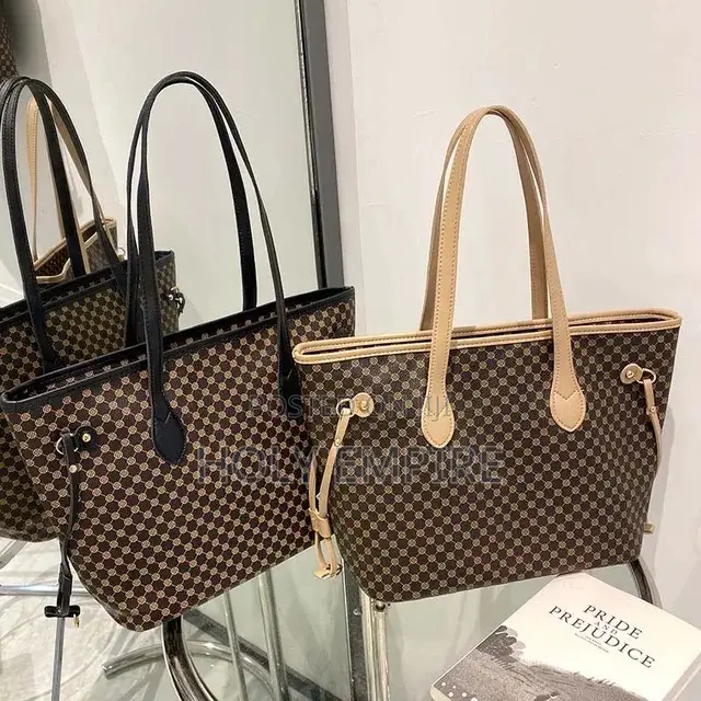 Fashion Simple Tote Women's Retro Dot Printed Handbag Large Capacity