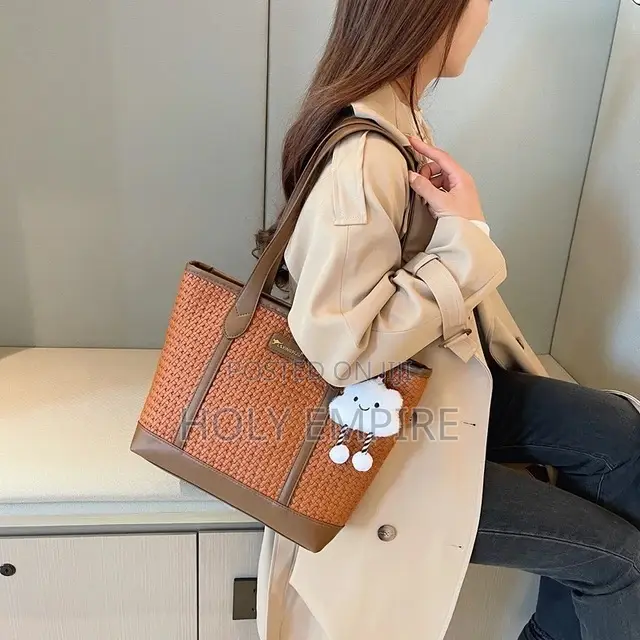 Designer Luxury Bag Simple Large Capacity Woven Leather Women's Tote