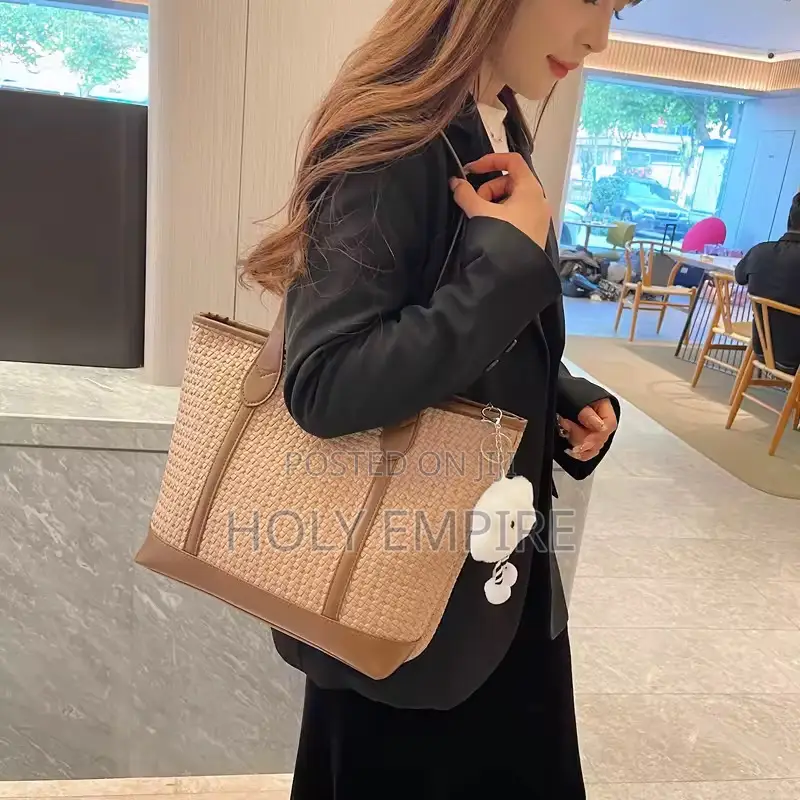 Designer Luxury Bag Simple Large Capacity Woven Leather Women's Tote