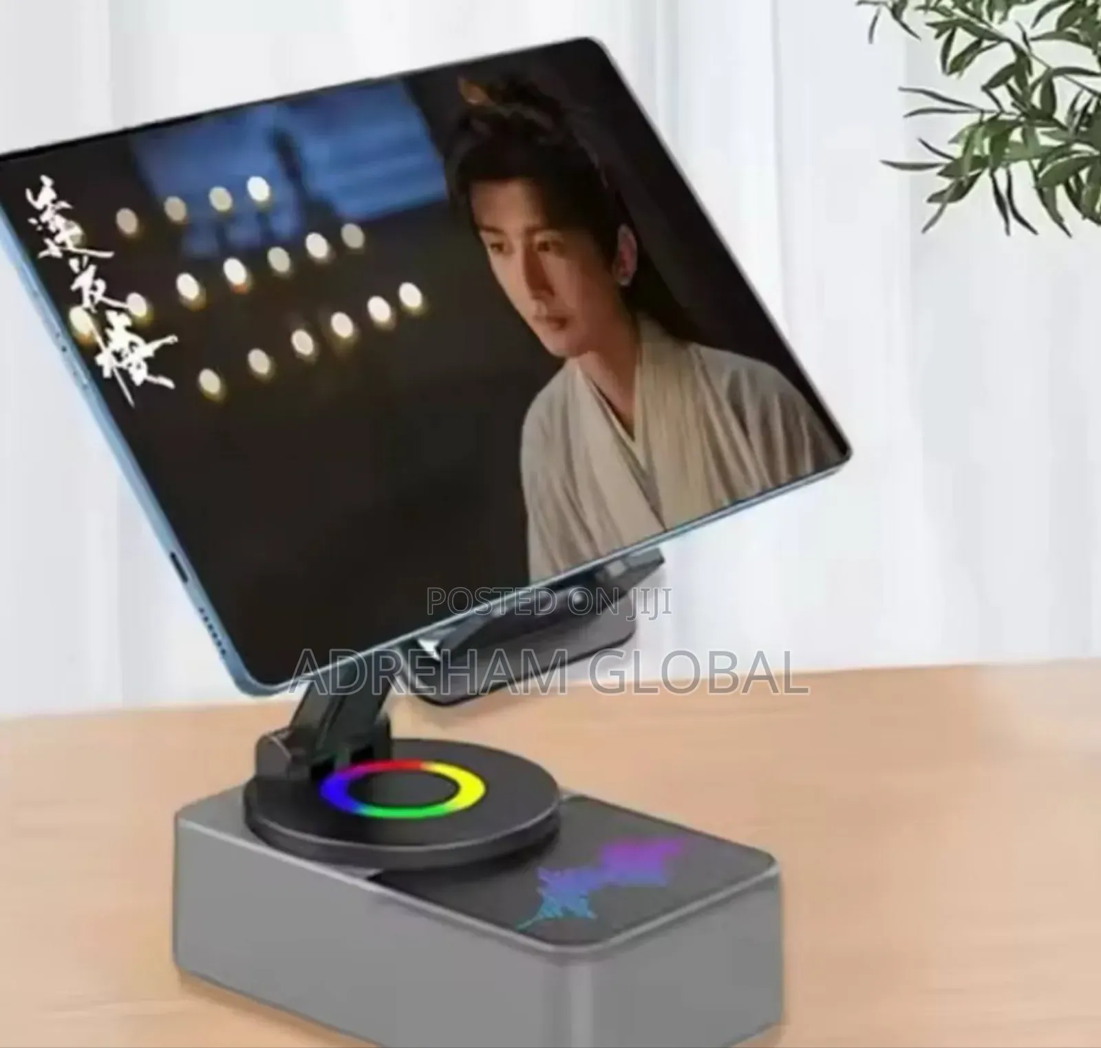 Phone Stand With Speaker 3 In1 Mobile Phone Holder 360 Degree Rotation