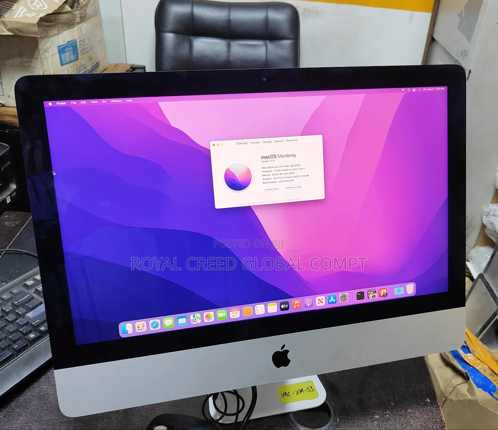Desktop Computer Apple iMac 16GB Intel Core I7 SSD 1T