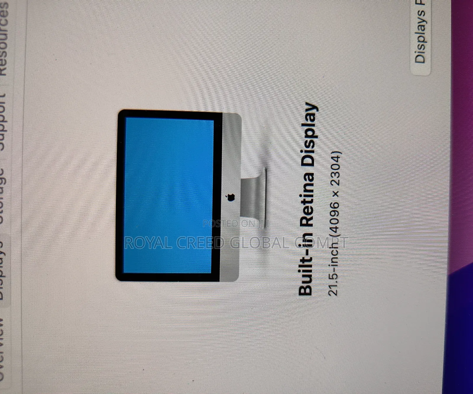 Desktop Computer Apple iMac 16GB Intel Core I7 SSD 1T