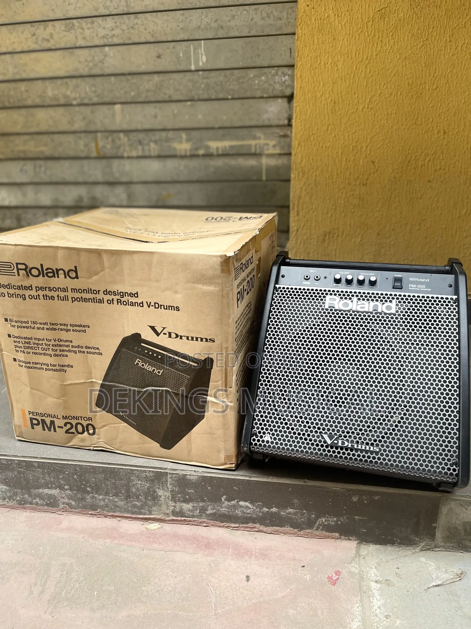 Roland Pm-200 Compact Electronic v-Drum Set Monitor, 180-Watt