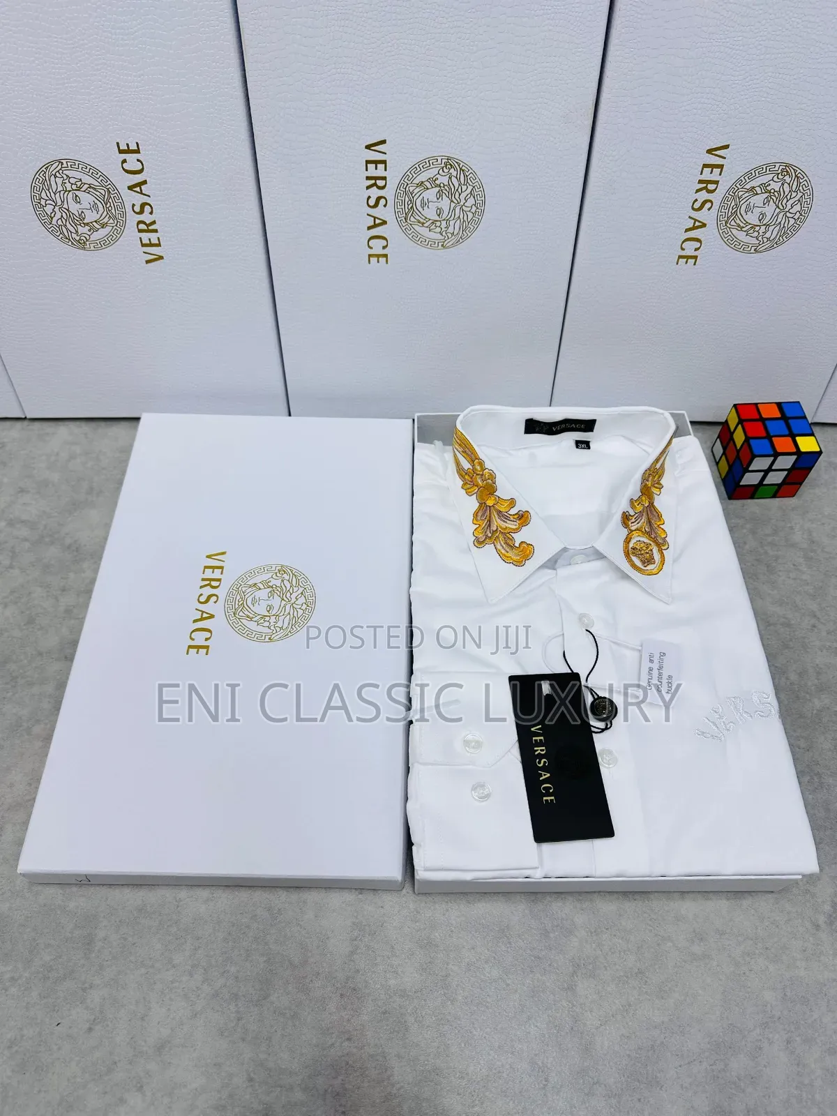 Pure Quality Luxury Designer Men's Shirts Versace Well Branded Package