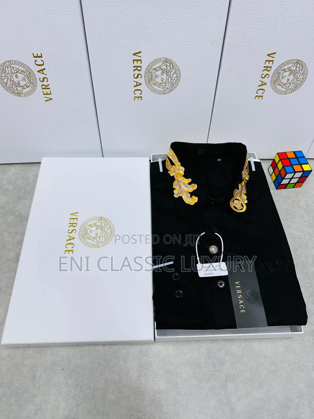 Pure Quality Luxury Designer Men's Shirts Versace Well Branded Package