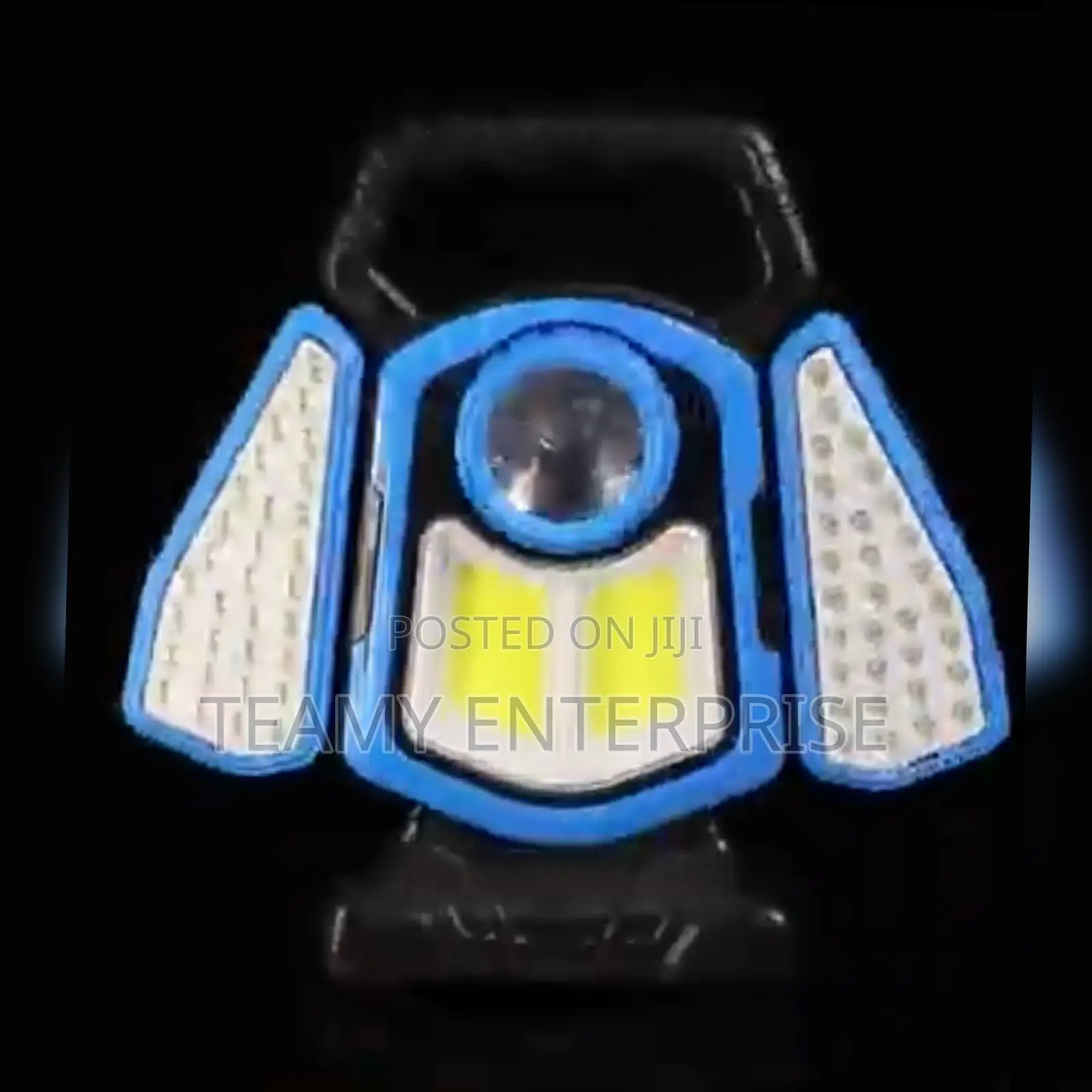 Double Reflection Solar and Electric Rechargeable Lamp With Power Bank