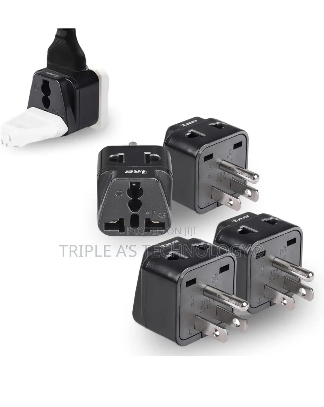 Usa, Canada Adapter Plug, Europe, Uk, China to Us American Adaptor