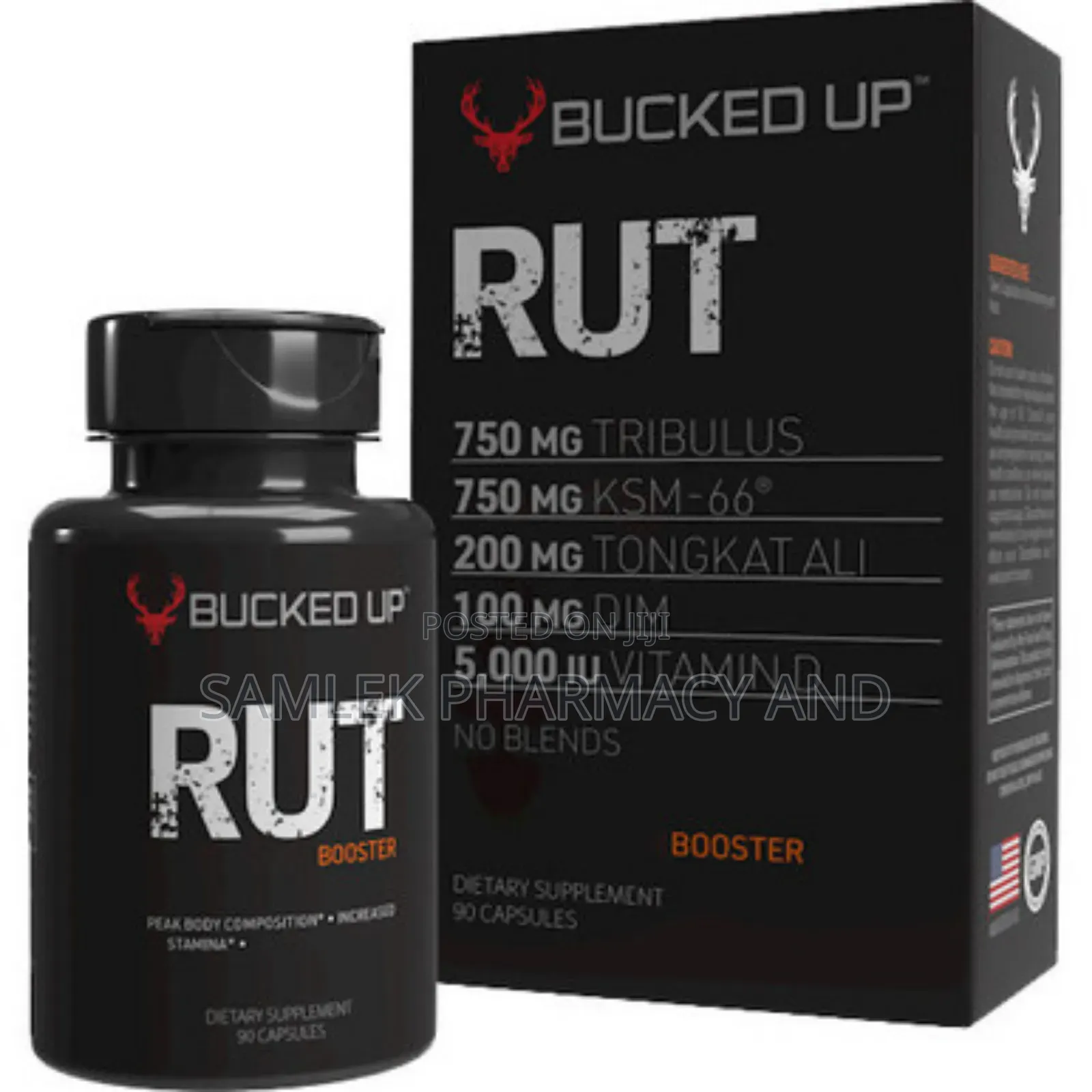 Bucked Up Rut Testosterone Booster (90 Capsules)