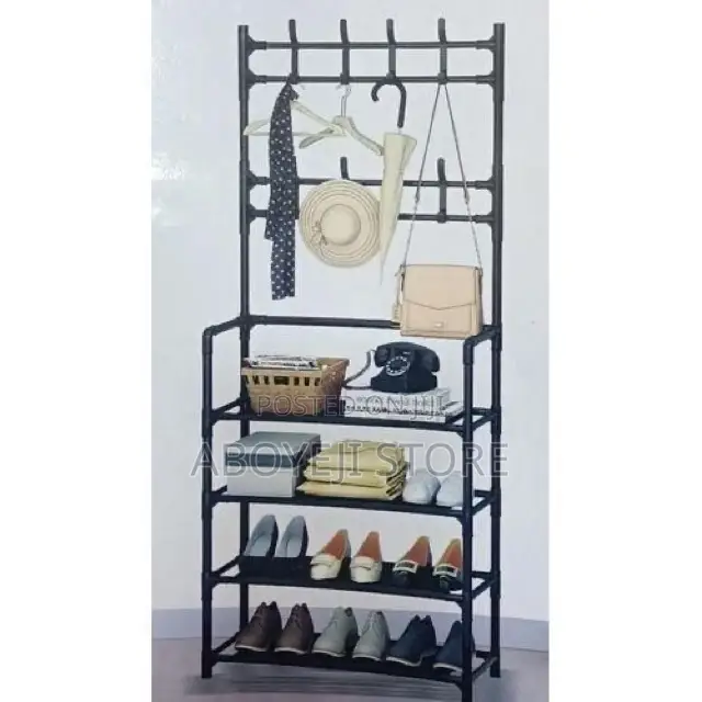 Multi-Purpose Shoe Rack/Coat Rack/Cap Scarf Bag/ Clothes Hanger-1pc