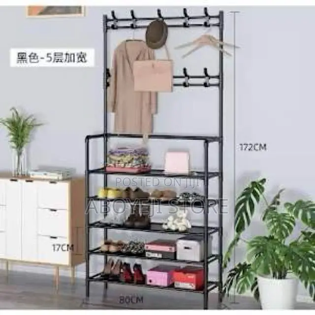 Multi-Purpose Shoe Rack/Coat Rack/Cap Scarf Bag/ Clothes Hanger-1pc