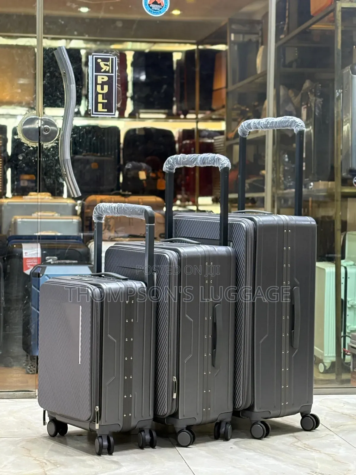 Grey Bulu Wide Poll Luggage